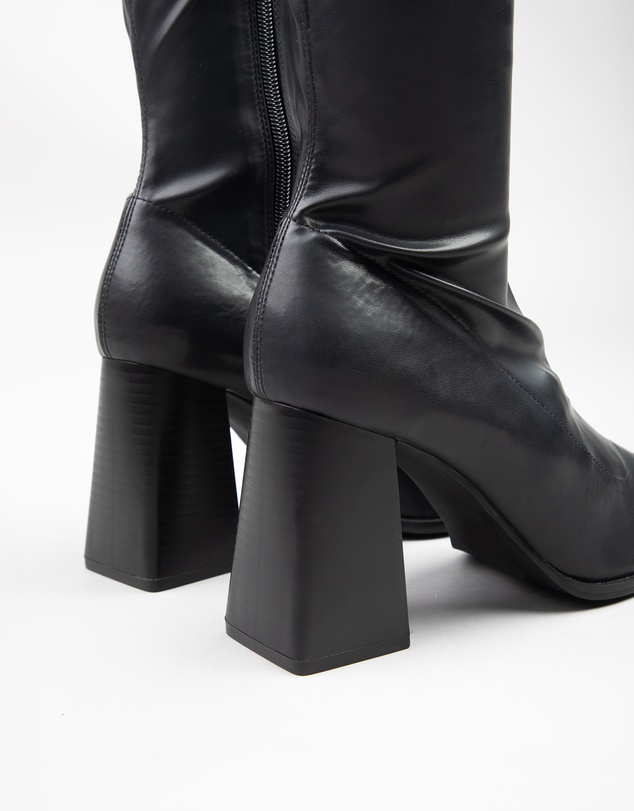 RAID - Whisper Block heeled ankle boots in black