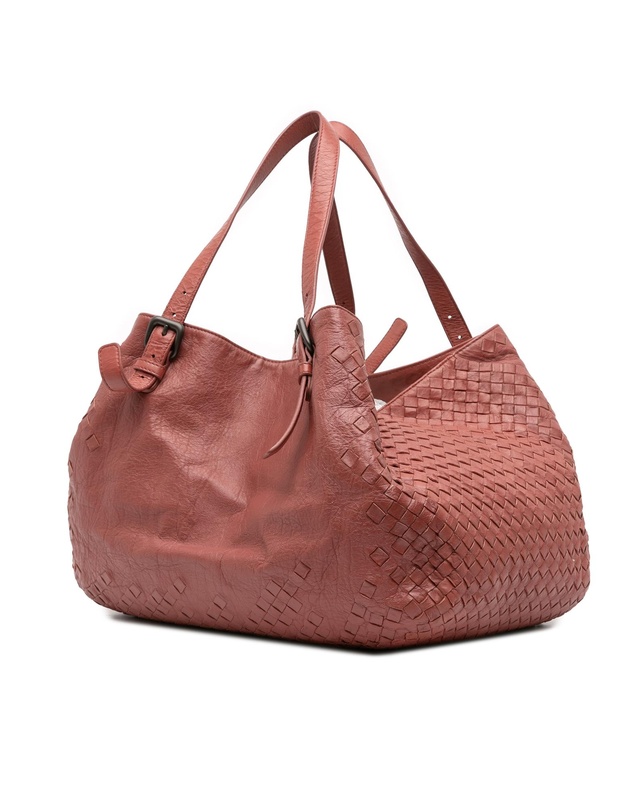 Pre-Loved by Azura Reborn - Pre-Loved Large Intrecciato Trimmed Nappa Cesta Tote