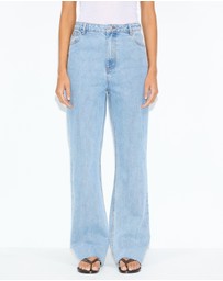Dazie - Oslo High Waisted Straight Leg Jeans