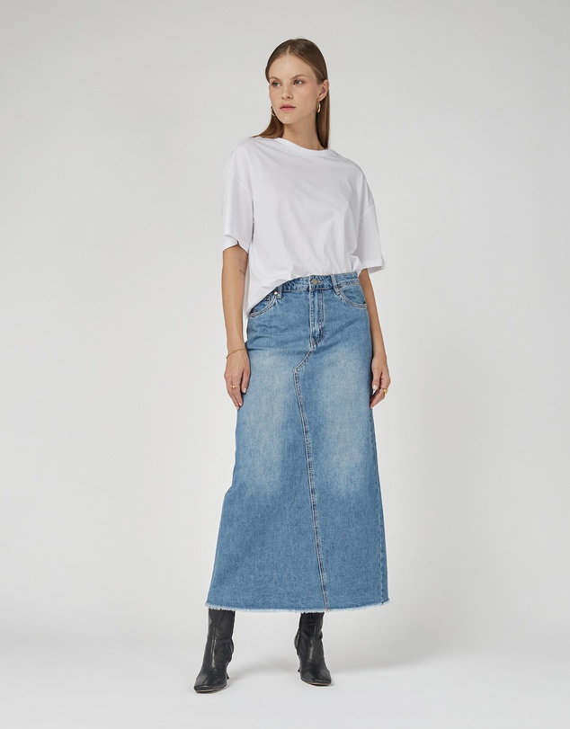 DRICOPER DENIM - Livia Long Denim Skirt