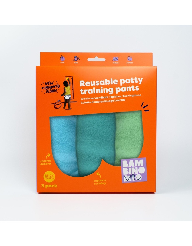 Splash About - 3 Pack Reusable Potty Training Pants Elite- Blue