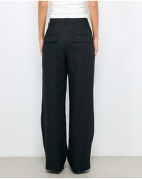 AERE - Straight Leg Linen Pants