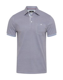 Oxford - Milo Print Jersey Polo With Pocket