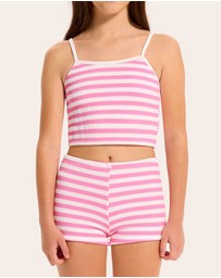 Seafolly - Textured Tankini Set - Teens