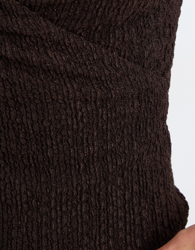 Calli - Romy Textured Jersey Cross Over Top