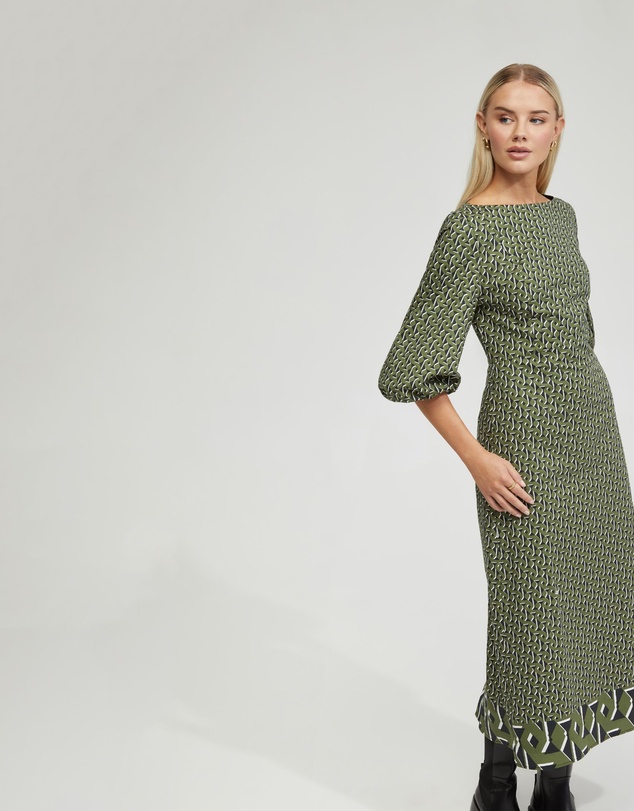 Oxford - Krista Boarder Print Dress