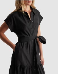 Decjuba - Tamara Tiered Maxi Shirt Dress