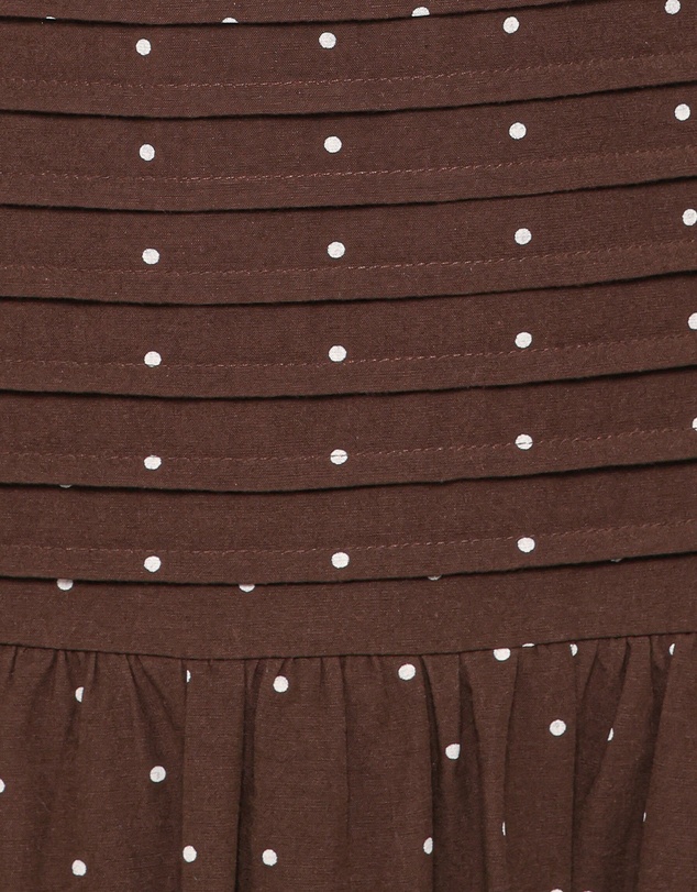 Petal & Pup - Mischa Maxi Dress - Brown Polka Dot