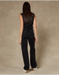 DRICOPER DENIM - Seville Straight Leg Black Jeans