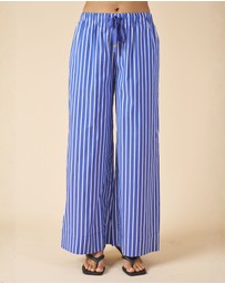 CAMIXA - Palazzo Wide Leg Striped Pants