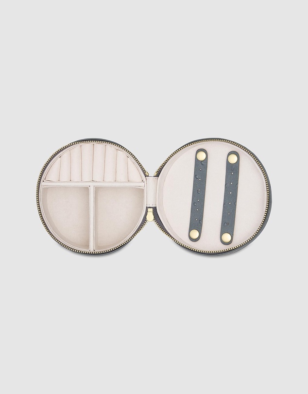 Oroton - Jemima Round Jewellery Case Texture
