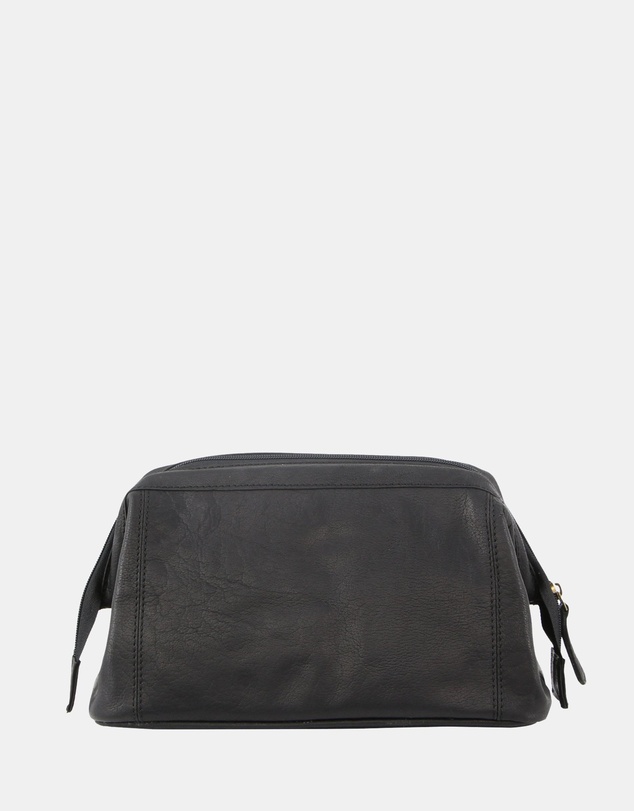 Pierre Cardin - Pierre Cardin Rustic Leather Toiletry Bag