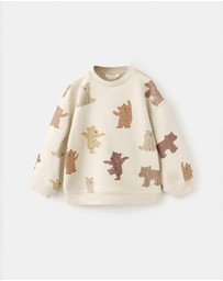M.N.G - Bear Sweatshirt - Babies-Kids