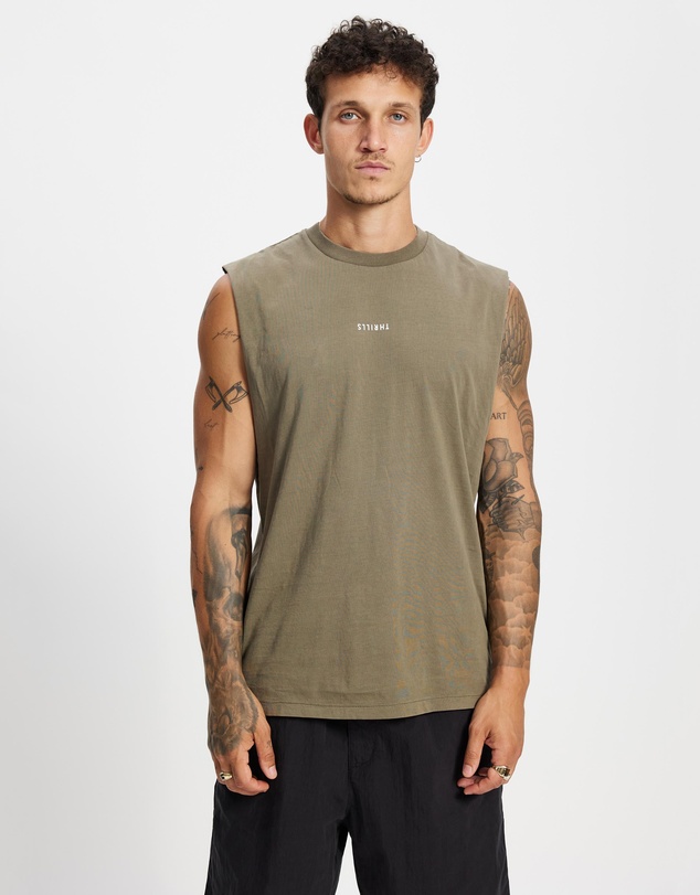Thrills - Minimal Thrills Merch Fit Muscle Tee - ICONIC EXCLUSIVE