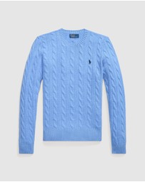 Polo Ralph Lauren - Cable Wool-Cashmere Crewneck Sweater - ICONIC EXCLUSIVE
