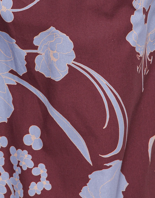 Petal & Pup - Aine Wide Leg Tailored Pant - Burgundy Floral