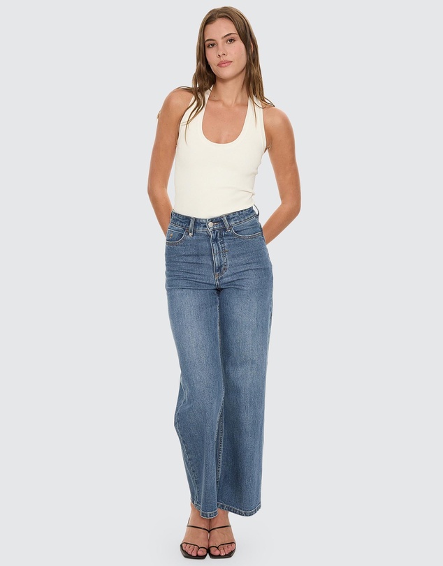 Thrills - Holly High Rise Stretch Wide Jeans