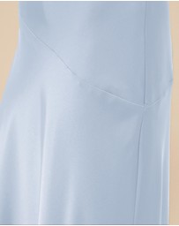 CHANCERY - Hallie Satin One Shoulder Drape Maxi Dress