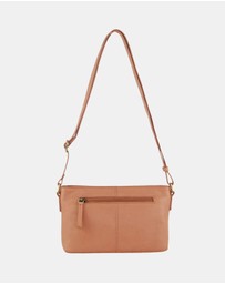 Pierre Cardin - Pierre Cardin Leather Woven Design Crossbody Bag