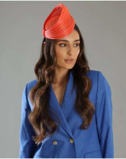 Morgan & Taylor - Blaze Beret Fascinator in Orange
