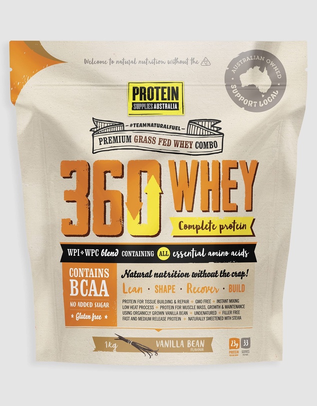 Protein Supplies Australia - 360Whey (WPI+WPC Combo) Vanilla Bean