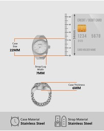 Fossil - Ring Watch Silver-Tone Analogue Watch