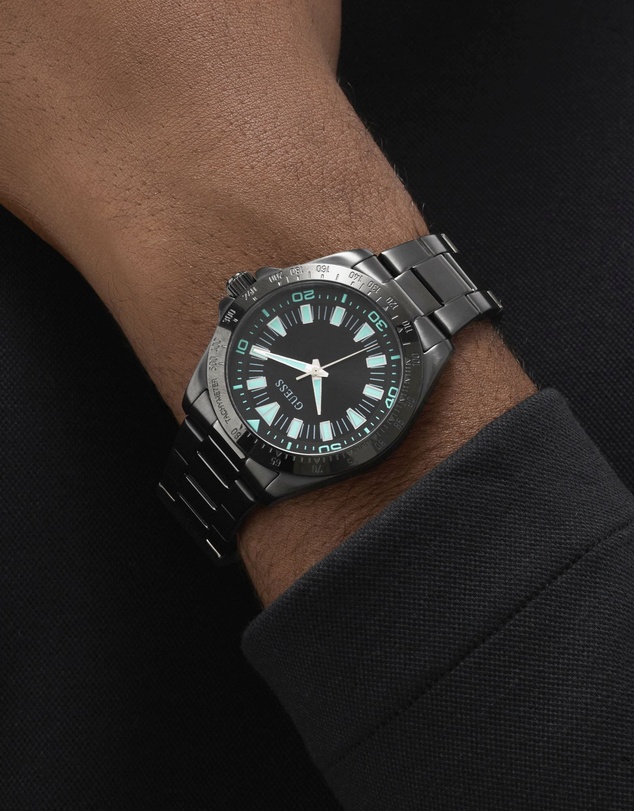 GUESS - GUESS Men's Black Analogue Watch