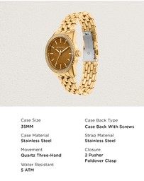 Michael Kors - Bryant Gold Tone Analogue Watch