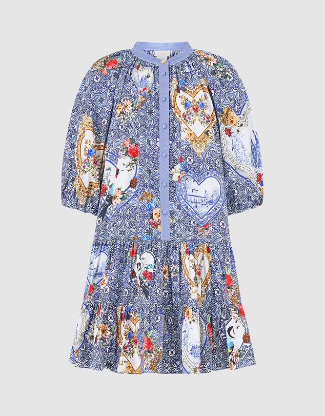 Camilla - Puff Sleeve Shirt Dress
