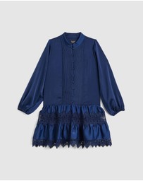 Bardot Junior - Anie Satin Shirt Dress - Kids-Teens