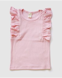 WITH LOVE FOR KIDS - Shimmy Wide Rib Tank Top - Kids