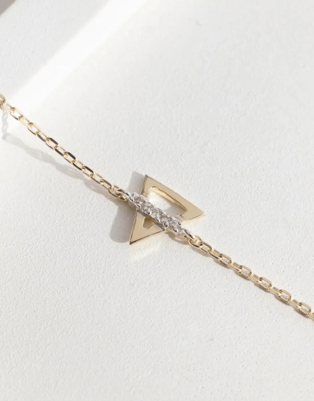 Luna Rae - Solid Gold - Earth Element Diamond Bracelet