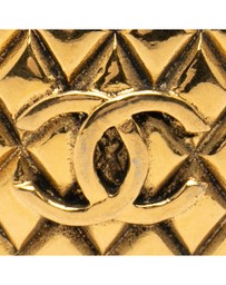 Pre-Loved by Azura Reborn - Pre-Loved CC Gold Plated Quilted Round Brooch