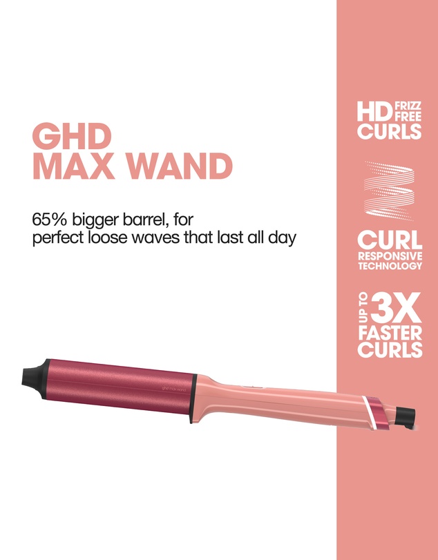 ghd - NEW chronos curve max Limited Edition Curling Wand in Candy Coral