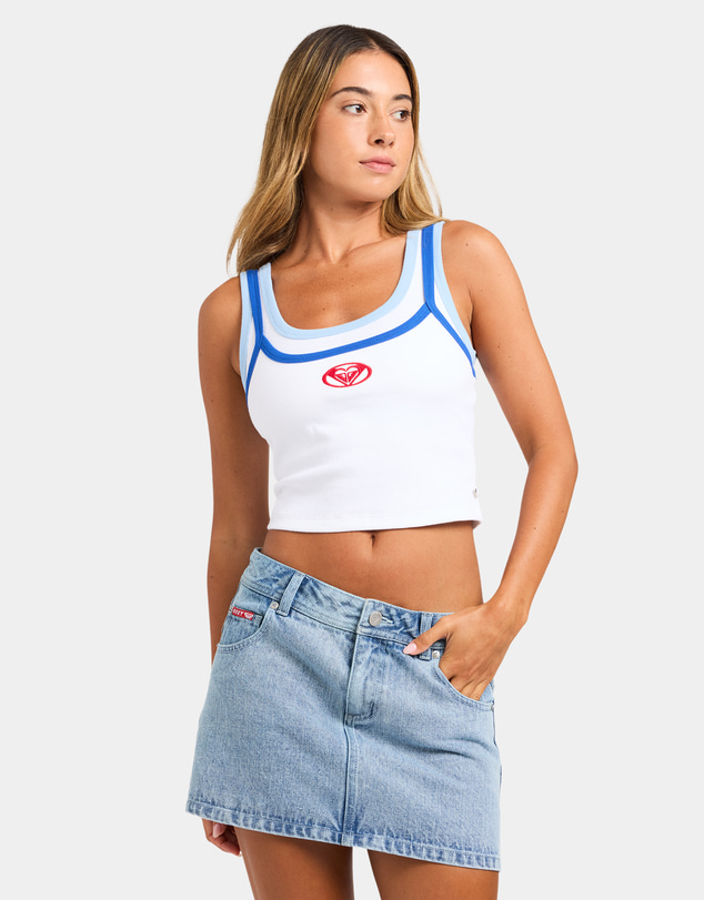 Roxy - Womens Backslider Bleach Denim Skirt