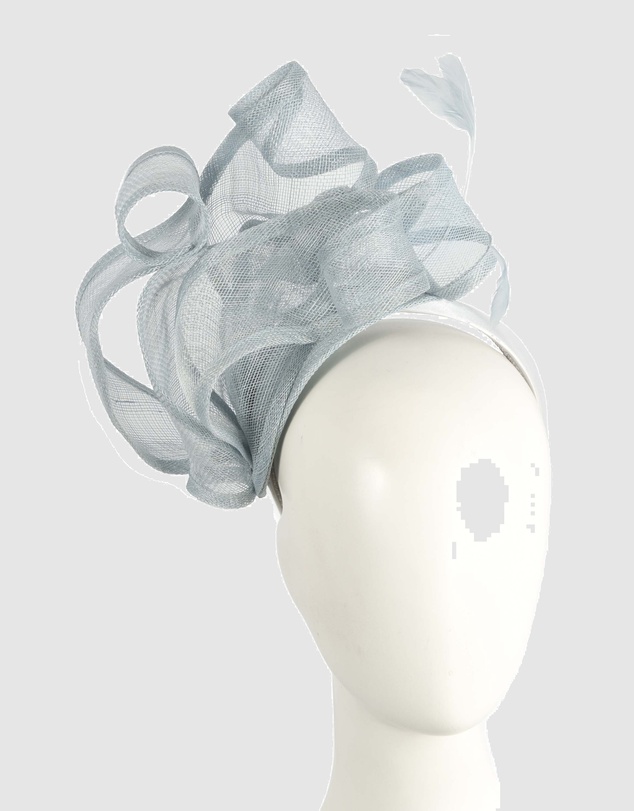 Max Alexander - Sinamay Blue Racing Fascinator