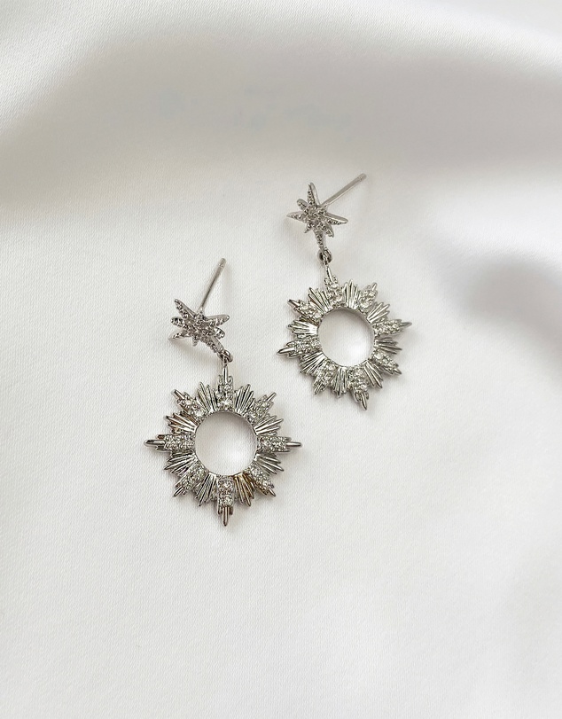 Wanderlust + Co - Sunseeker Silver Earrings
