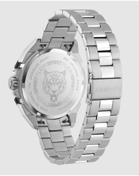 Plein Sport - PLEIN URBAN PULSE 47mm Black dial and Silver-tone strap