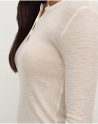 Assembly Label - Nora Merino Wool Henley Top