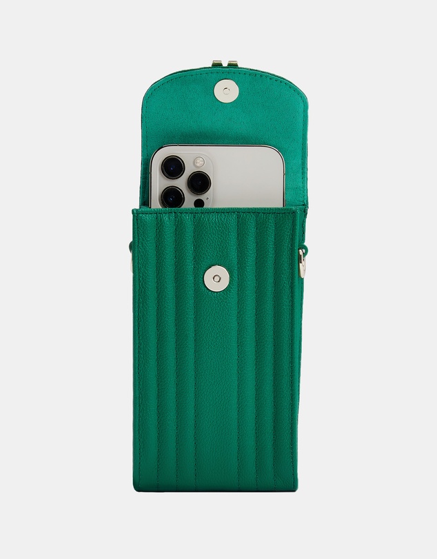 Wolf - Wolf Mimi Phone Case with Wristlet & Lanyard Green