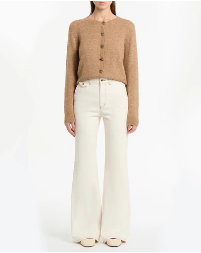Carla Zampatti - Ecru Bootleg Denim Jeans