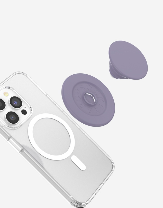 PopSockets - PopGrip MagSafe Soft Touch Phone Grip Holder + Magnetic Adapter Ring