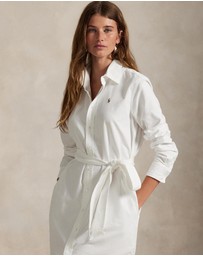 Polo Ralph Lauren - Belted Cotton Oxford Shirtdress - ICONIC EXCLUSIVE