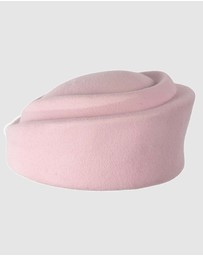 Max Alexander - Felt Pink Pillbox Hat