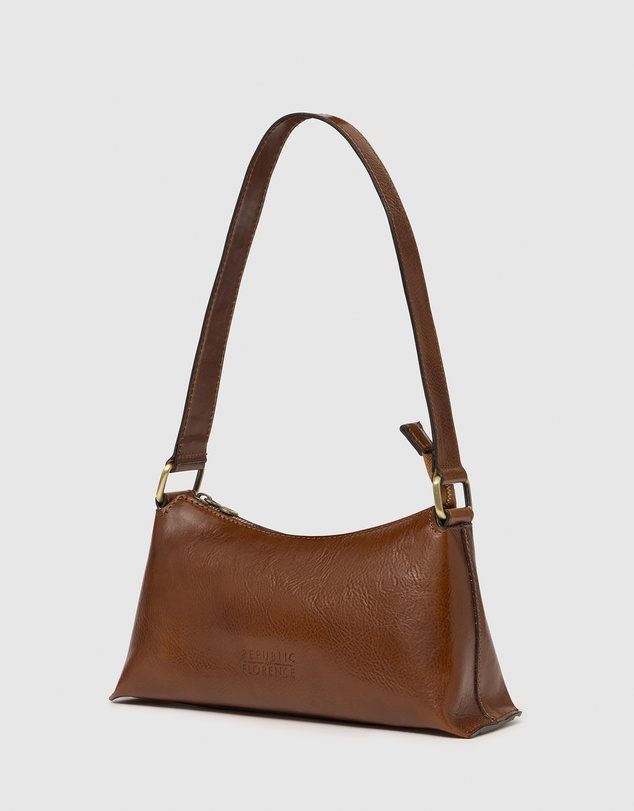Florence - The Laura Tan Leather Shoulder Bag