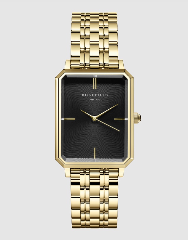 Rosefield - The Octagon - Gold With Black Dial