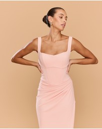 CATHERINE FERRARO - Elena Square Neck Gown