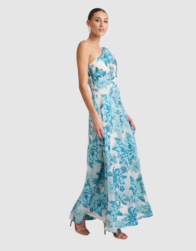 Romance by Honey and Beau - Seanna Puff Shoulder Maxi Dress