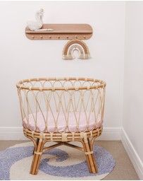 SILK MAGNOLIA - Pure Silk Fitted Bassinet and Cot Sheets