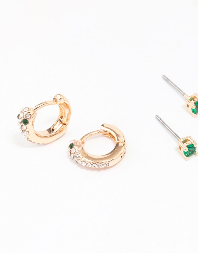 Lovisa - Gold Dainty Earring 3-Pack